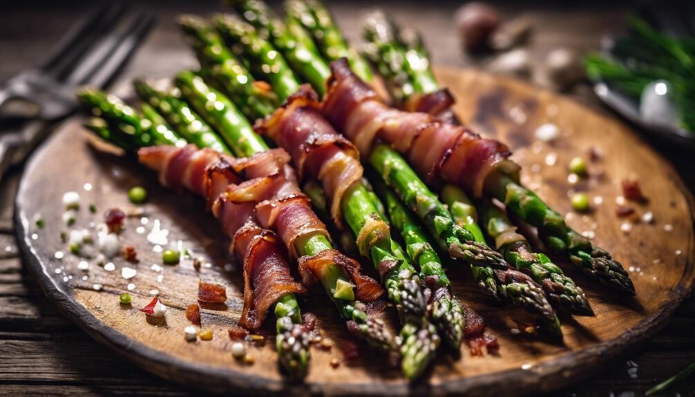 tasty bacon wrapped asparagus dish