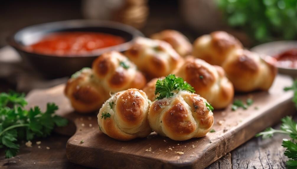 tasty garlic bread rolls