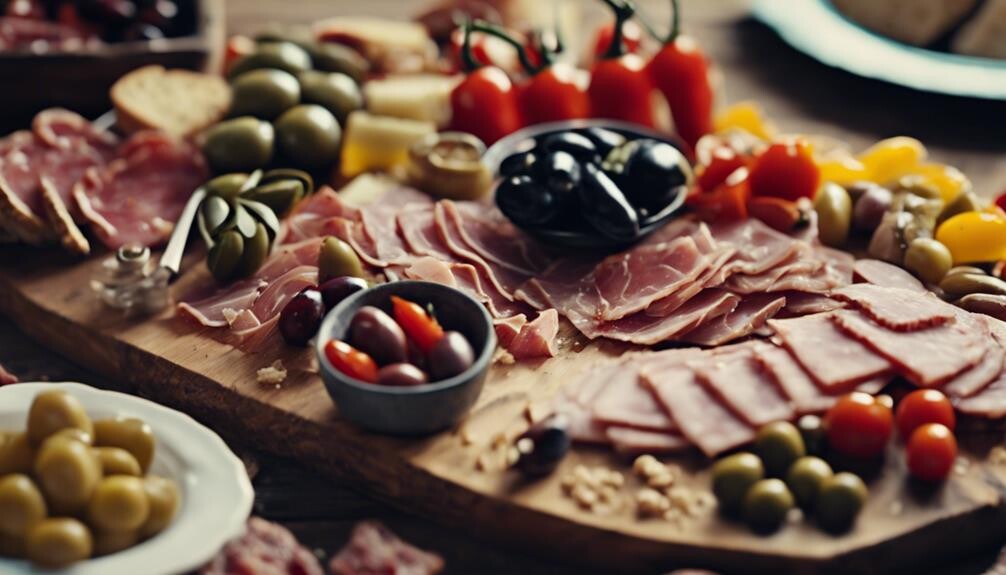 tasty italian appetizer spread