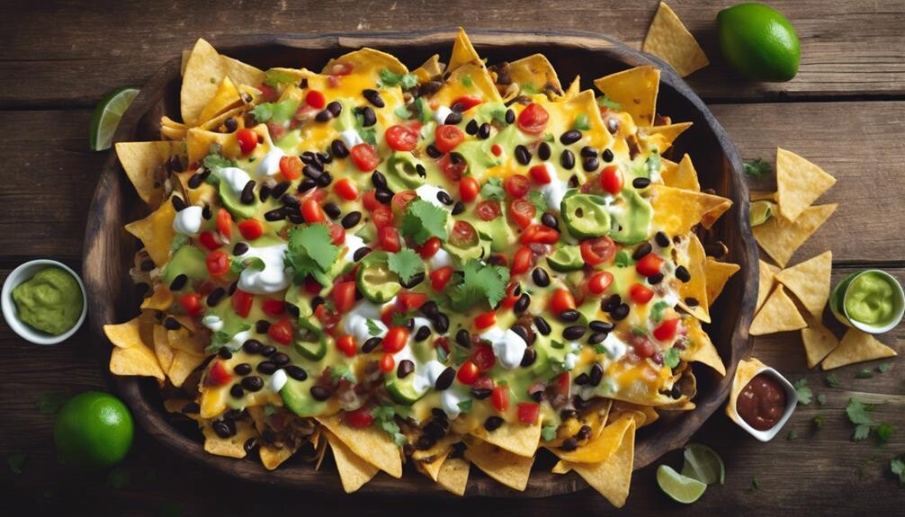 tasty nachos with toppings