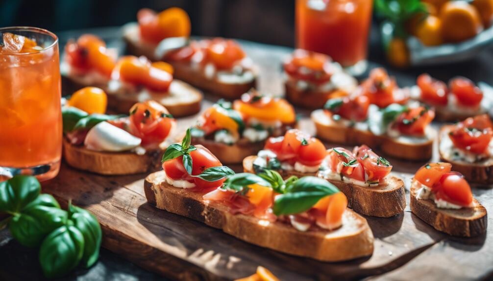 tomato and basil appetizer