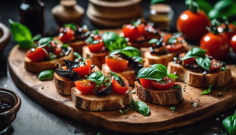 tomato and basil toast