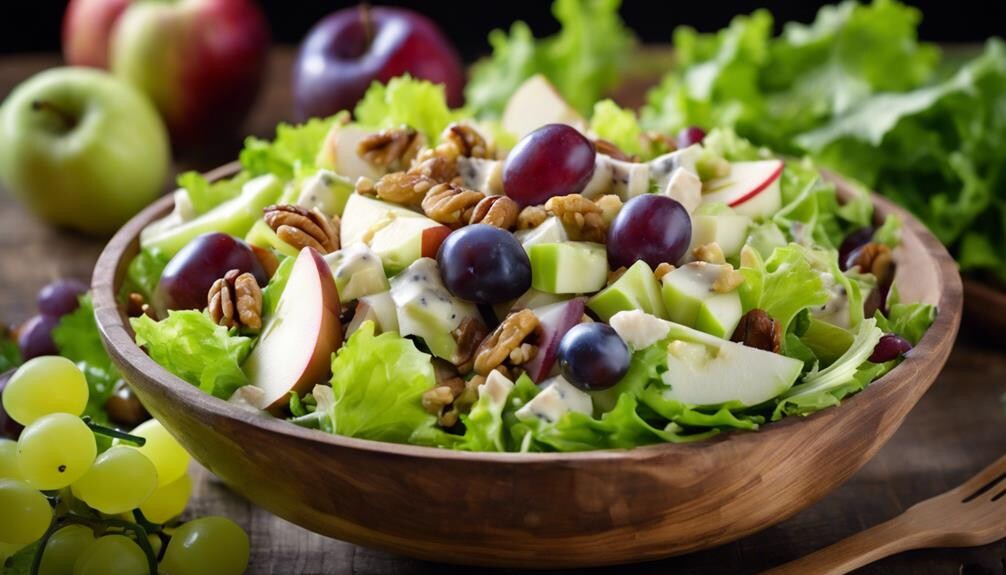 tossed apple walnut salad