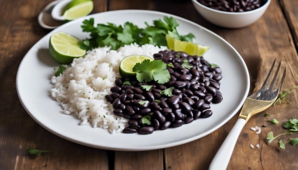tropical black bean dish