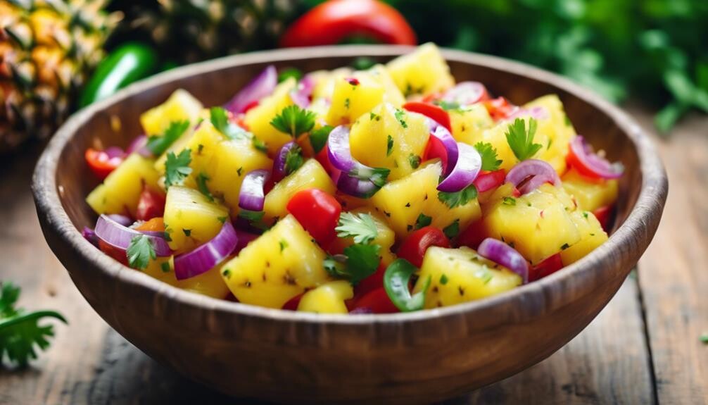 tropical fruit and spices