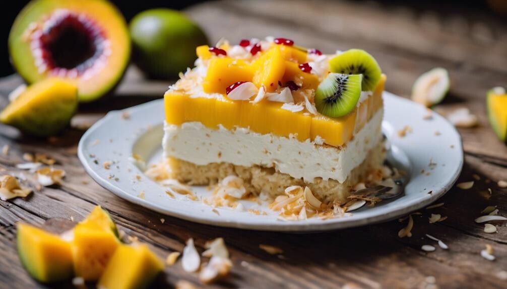 tropical fruit dessert topping