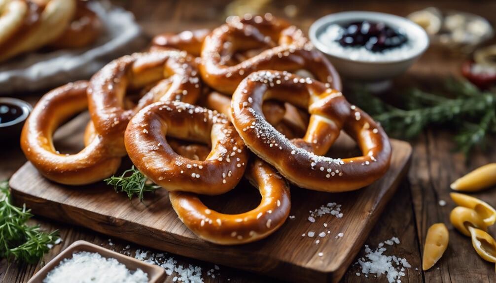 warm salty dough twists