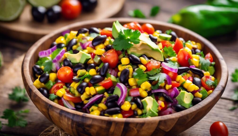 western themed black bean salad