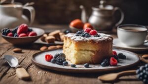 almond cake side dishes