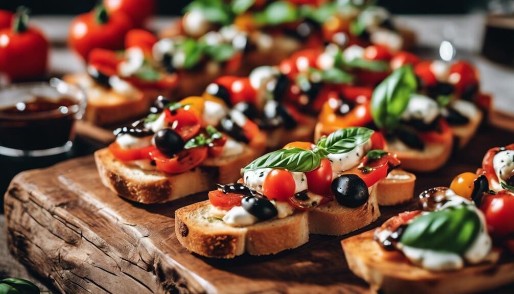 appetizer with diced tomatoes