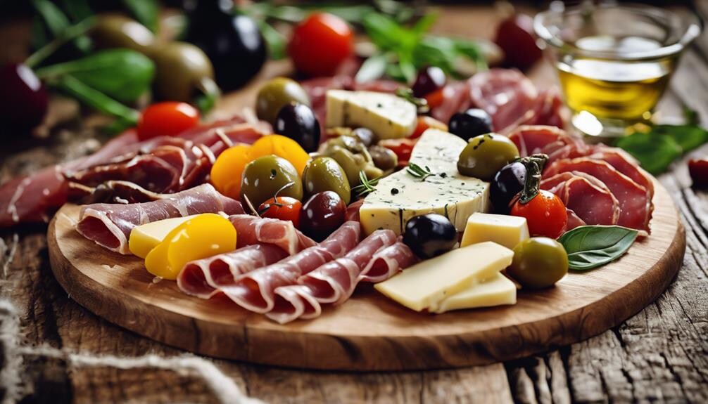 appetizing italian appetizer spread