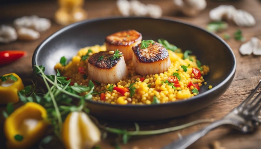 aromatic couscous and pilaf