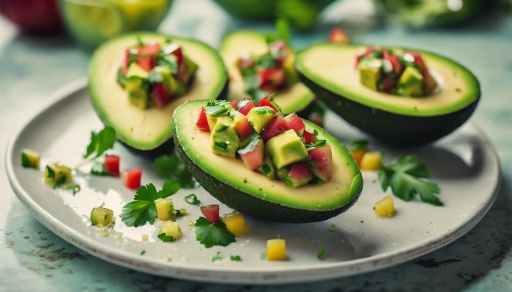 avocado salad with tomatoes