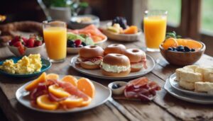 bagels for breakfast sides