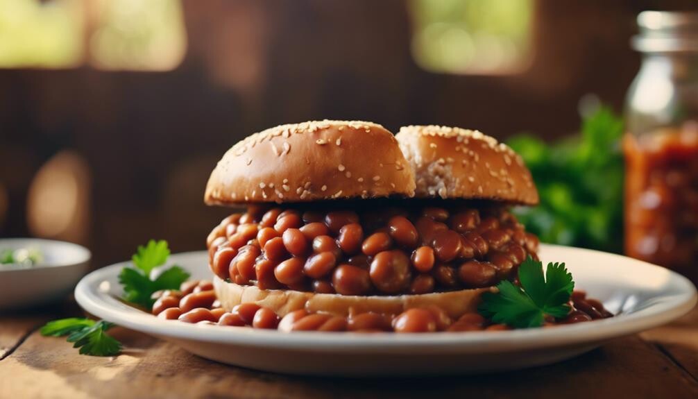 baked beans at barbecue