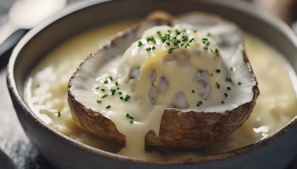 baked potato with toppings