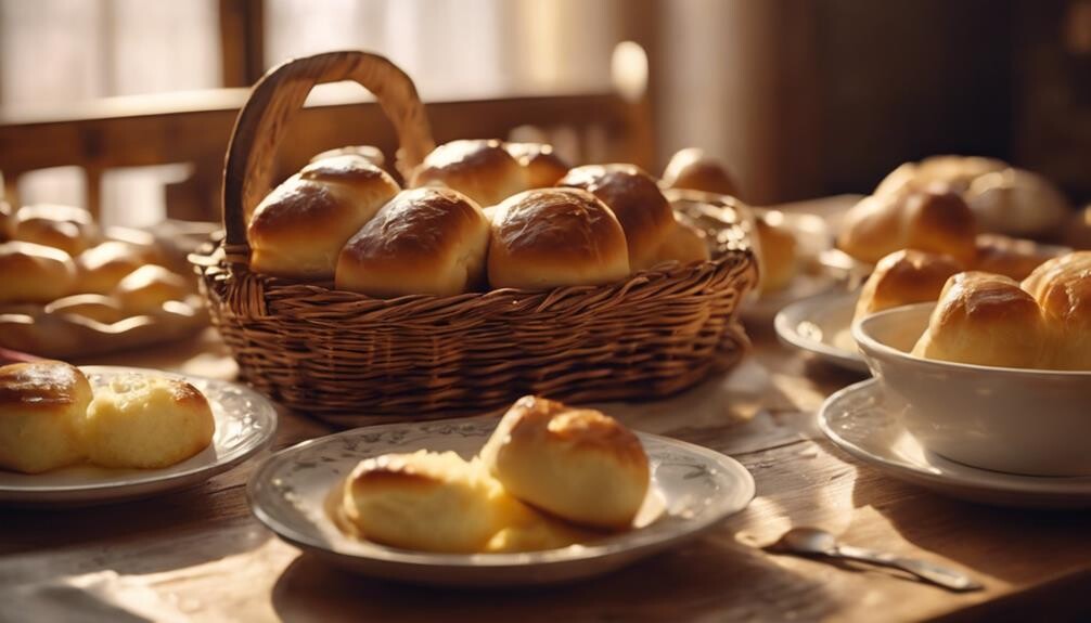 baking delicious homemade rolls