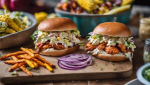 bbq chicken sandwich sides