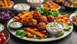 buffalo chicken meatball sides
