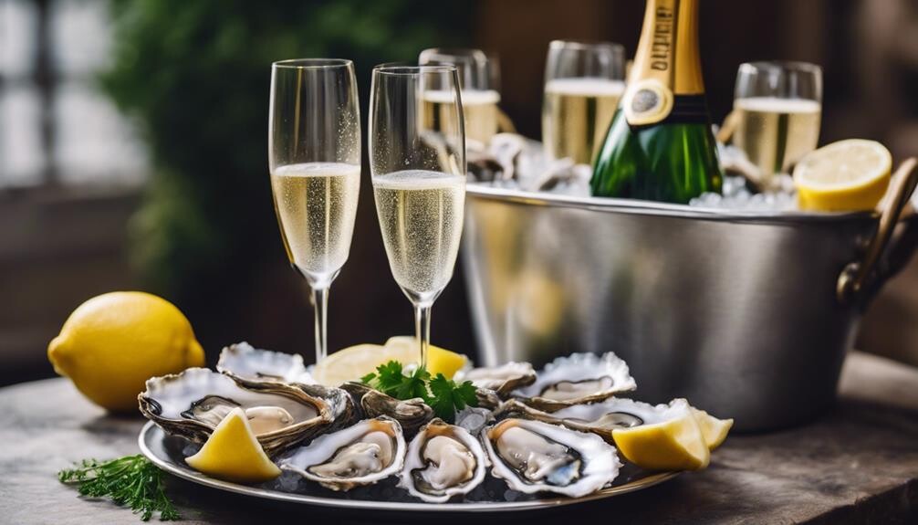 celebrating with sparkling wine