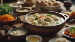 chicken dumpling soup sides
