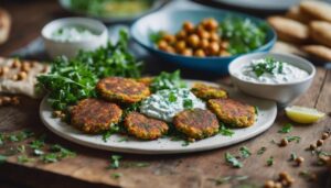 chickpea fritter side dishes