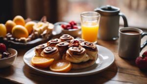 cinnamon rolls side dishes
