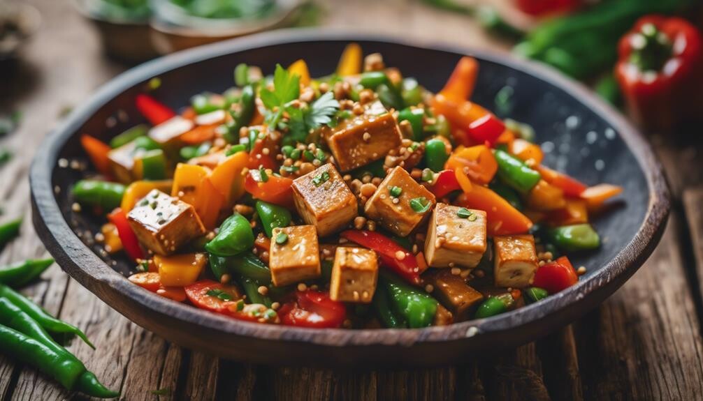 colorful healthy plant based dish