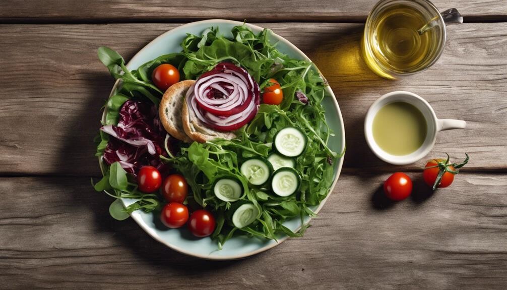 colorful salad ingredients included