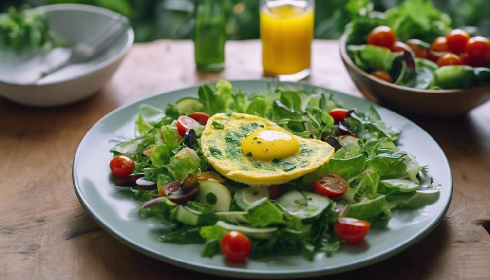 colorful salad with variety