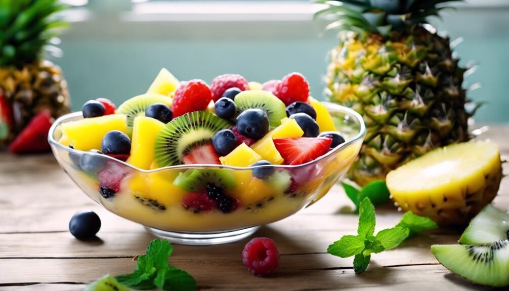 colorful summer fruit mix