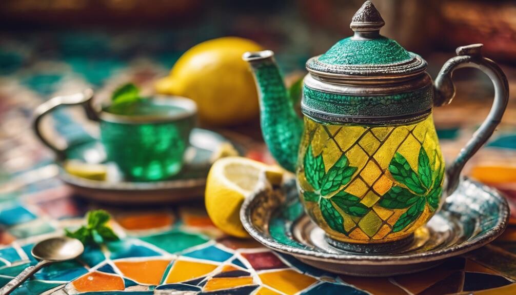 comforting hot mint tea