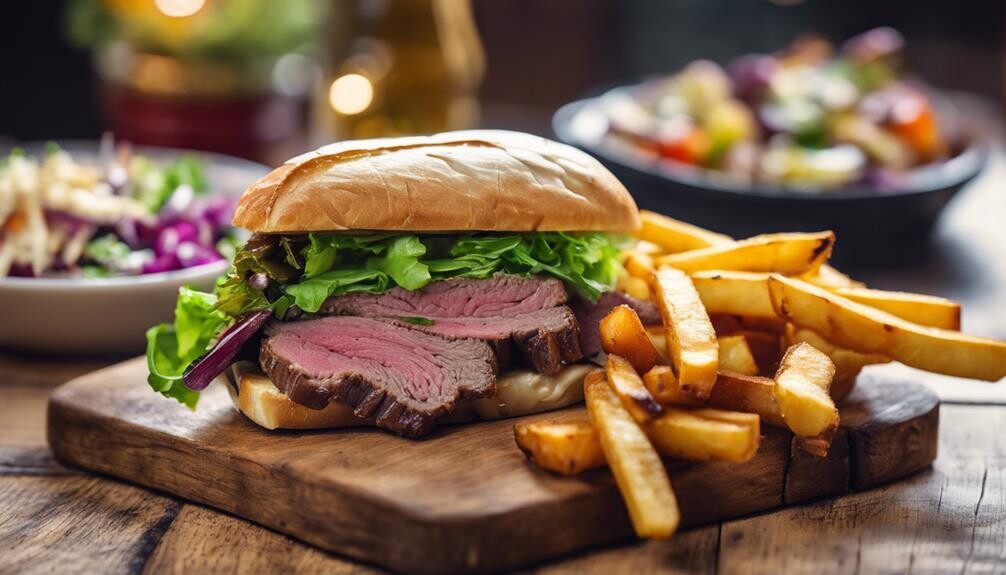 complement roast beef sandwiches