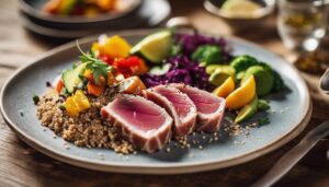 complement sesame tuna perfectly