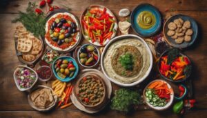 complementing baba ganoush perfectly