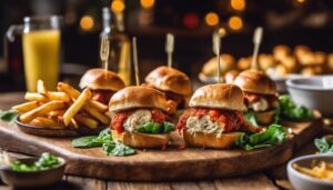 complementing chicken parm sliders