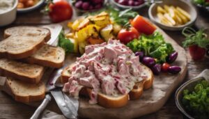 complementing chipped beef toast