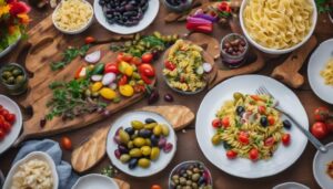 complementing cold pasta salad