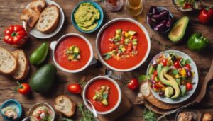 complementing gazpacho soup perfectly