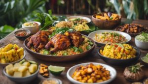 complementing huli huli chicken