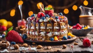 complementing ice cream cake