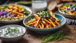 complementing lamb burgers with sides