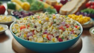 complementing macaroni salad dishes