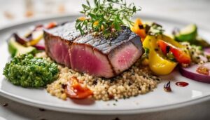 complementing seared tuna dishes