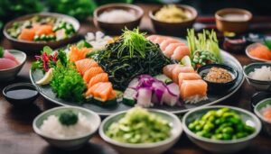 complementing seaweed salad with sides