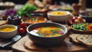 complementing veggie soup with sides