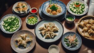 complementing wonton soup perfectly