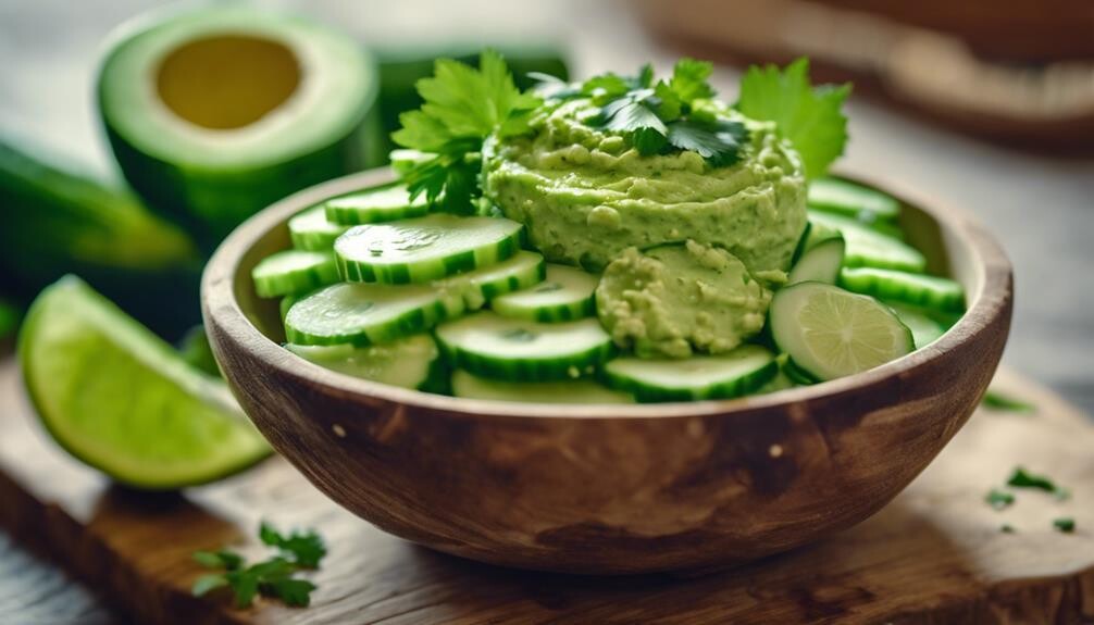 cooling eyes with cucumber