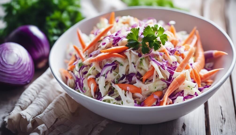 creamy cabbage and carrots