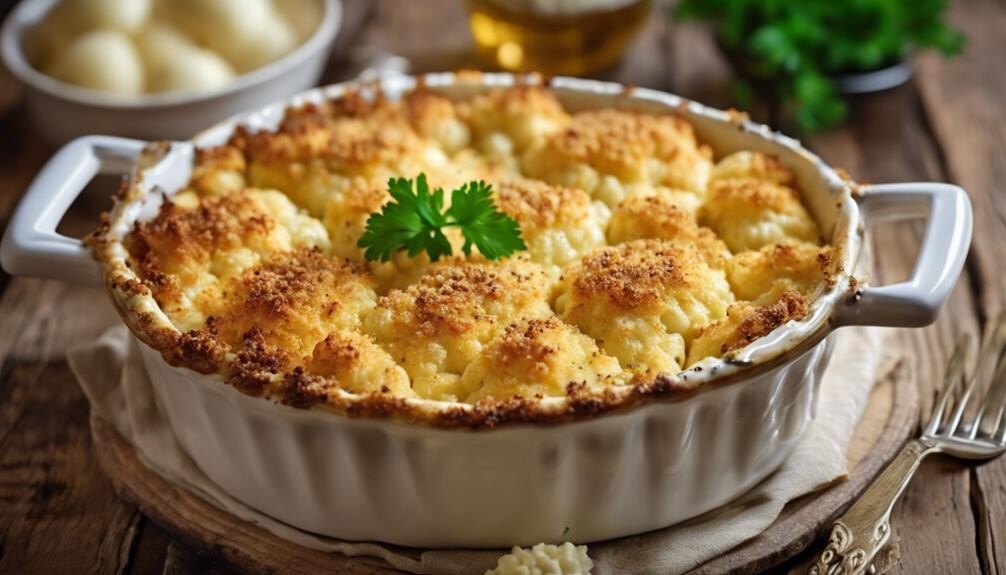 creamy cauliflower baked dish